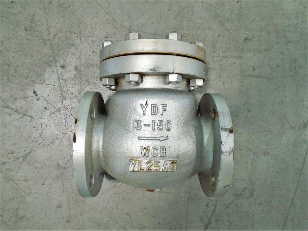 YDF 3" 150# WCB Swing Check Valve SN1R-WCB-8